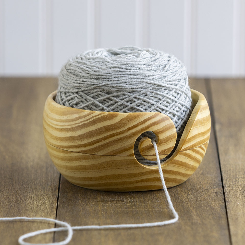 Yarn Bowl - Natural Light Brown