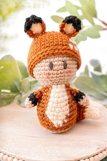 Woodland Crochet Fox Amigurumi Doll by Briana K Designs