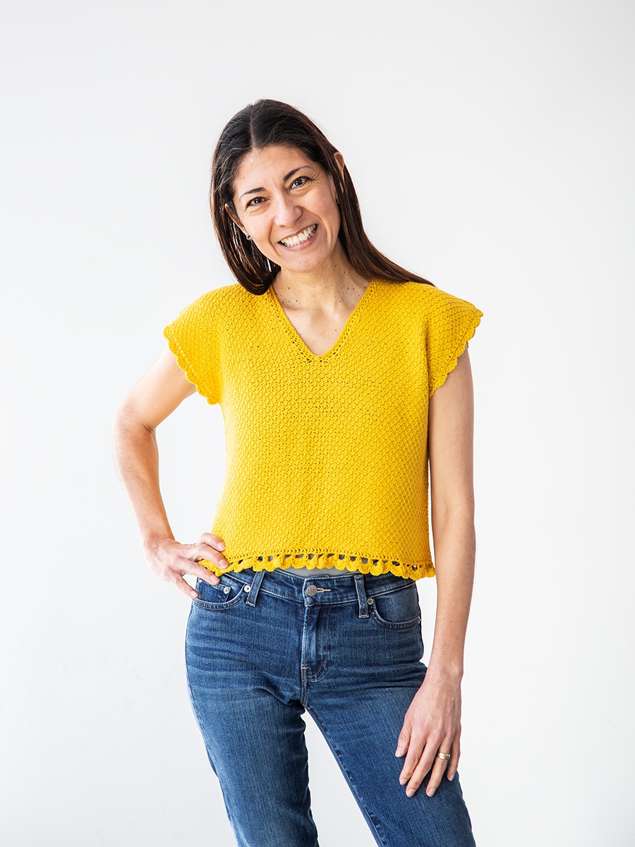 Honeycomb Tunisian Top by Asia Martinez